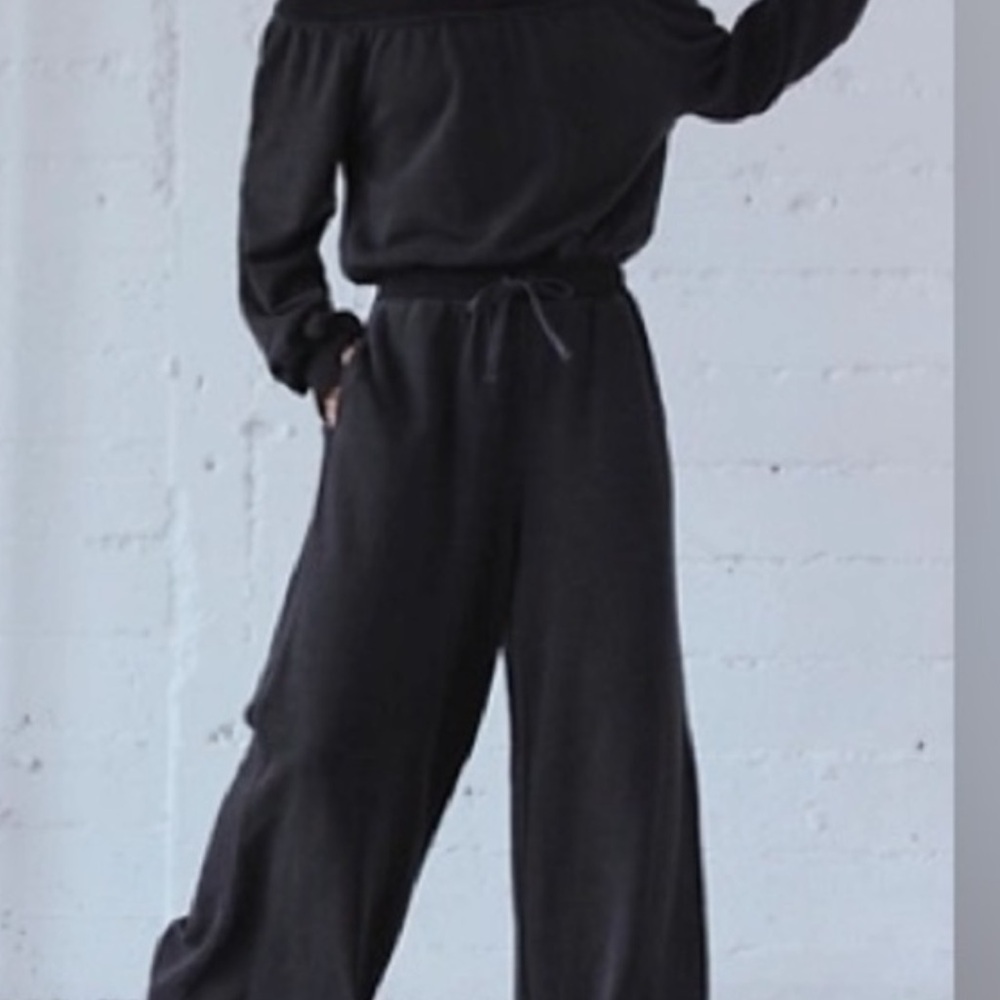 Free People Movement X FP One To Beat Jumpsuit ~ in Black- New with tag